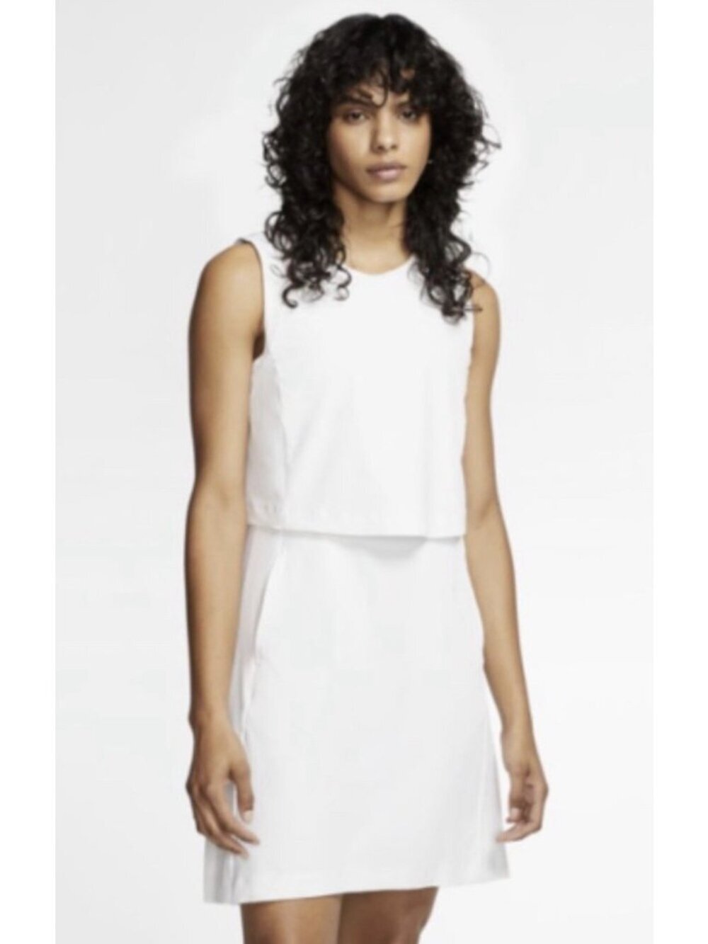 NIKE Women's Size Small Golf Flex Ace Dress White CI9806-100 Tennis Dress
